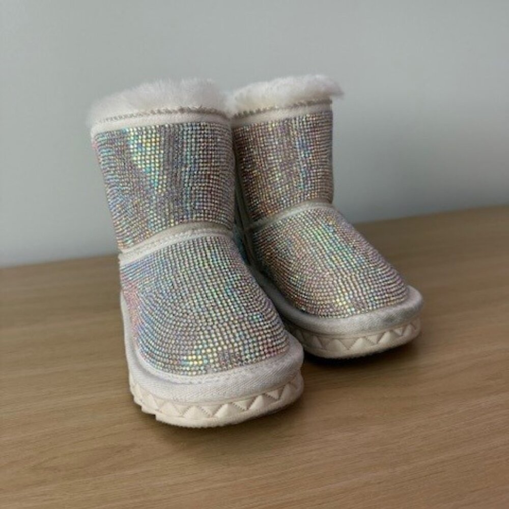 doe a dear Holographic Rhinestone Boot